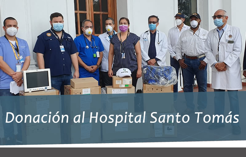 Donación de equipo médico al Hospital Santo Tomás